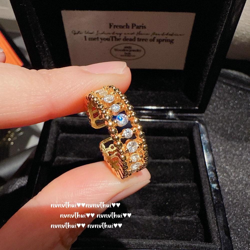 Винтажное кольцо с розовым драгоценным камнем в виде цветка, Винтажное резное кольцо с цирконом в виде гардении, Комплект