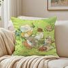 Art S-Somdoo Cute Animals Quiat Peaceful Cushion Cover Linen Pillowcase Soft For Sofa Bed Home Room Decor