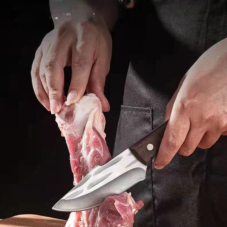 Dřevěná rukojeť Kuchyňský nůž z nerezové oceli s krytem Nože kuchařské nože Nůž na maso Nůž na ovoce Nástroje na vaření