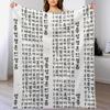 Hunminjeongeum (Das erste koreanische Dokument) Kuscheldecke Leichte Gemütliche Decke für Bett Sofa