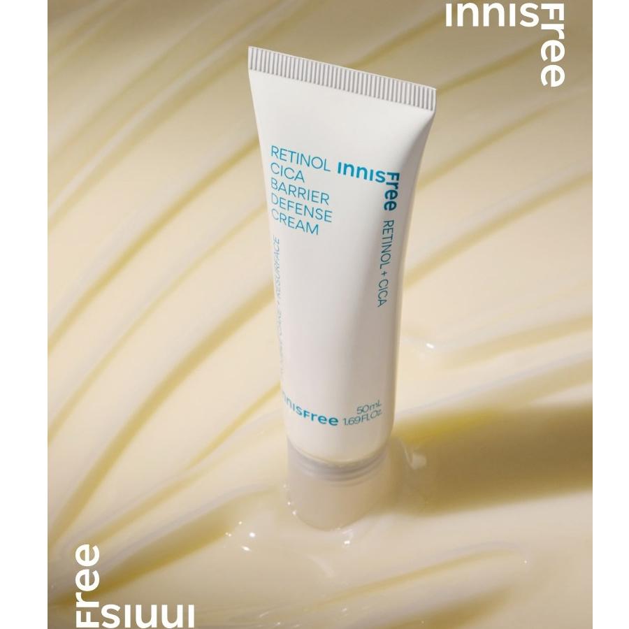Innisfree Retinol Cica Barrier Defense Cream 50ml Soothing & Smoothing Moisturizer for Sensitive Skin
