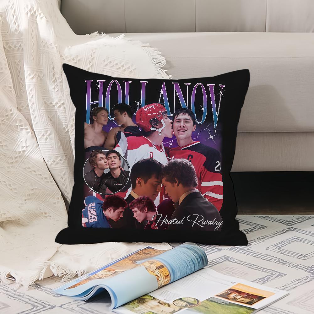 Drama TV Heated Rivalry Pillow Case Office Cushions Suitable For Sofa Car Bedroom Decorative Cushion Cover