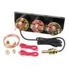 3 in 1 Triple Gauge Set 100-250℉ Water Temp+8-16v voltage Gauge+0-150psi Oil Pressure Black Face Digital pointer Auto Gauge