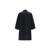 Uniqlo FW23 U Series Solid Color Square Collar Trench Coat Women Outerwear Black 461780-09