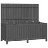 Garden Chest Gray 147 x 68 x 64 cm Solid Pine Wood