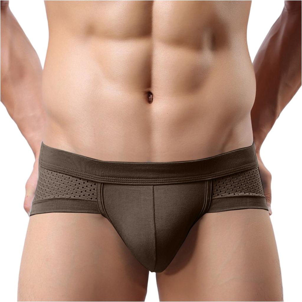 Men's Underwear,briefs, Men's U-shaped Bags, Anti-clogging, Low Waist, Solid Color