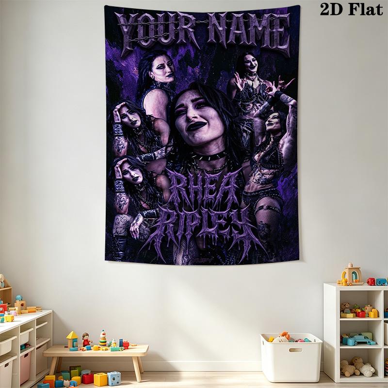 Name Custom Rhea Ripley Wall Tapestry Aesthetic Wall Hanging Printed Fabric Blanket Decorative Tapestries for Bedroom Living Room Home Decor