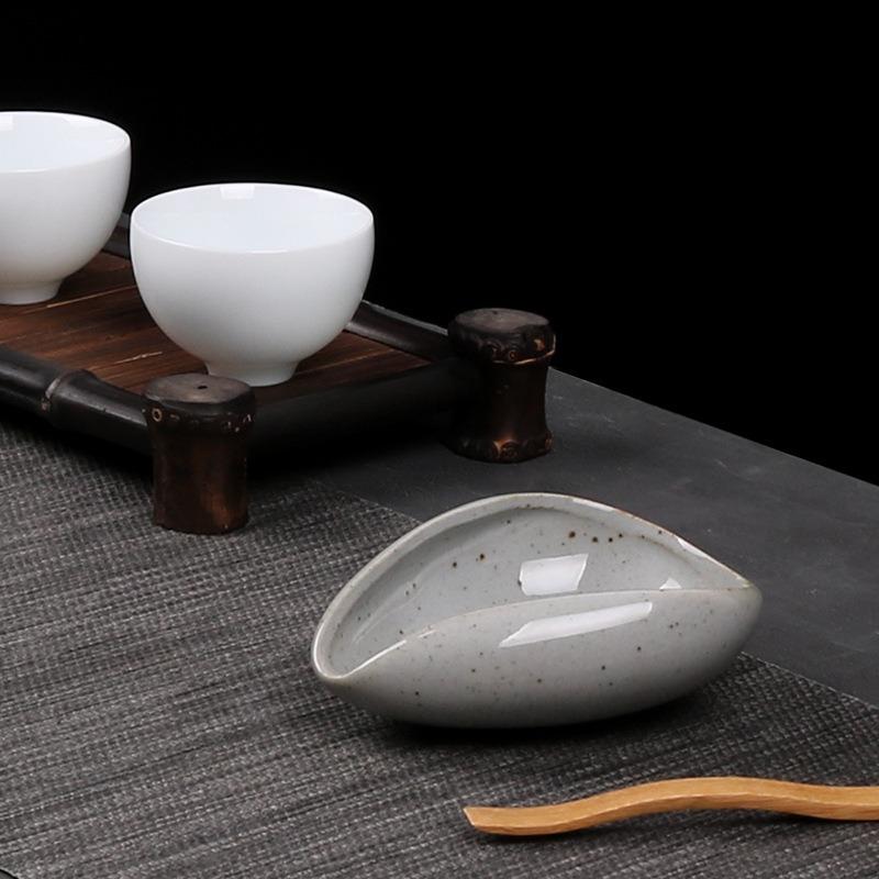 Keramik Teelöffel Kung Fu Tee-Set Zubehör Tablett Ornamente Retro Weiß Porzellan Celadon Löffel Schaufel Ware