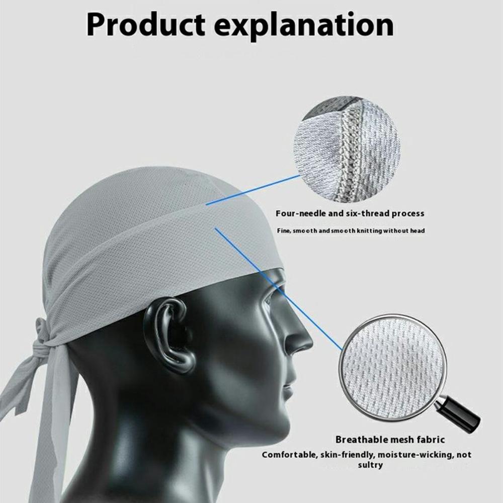

Summer Cycling Cap Helmet Liner Mesh Bandana Sports Hat Breathable Quick Dry Headwear for Outdoor Navy Blue Python