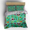 Colorful Skull and Fiesta Pattern Bedding Duvet Cover Set Duvet Cover Pillowcases (1 * Duvet Cover 2 * Pillowcases, Without Duvet Insert)