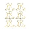 100Pcs Dog Shape Gold Paper Clips Gold Small Paper Clips Cute Paperclips  Note Taking