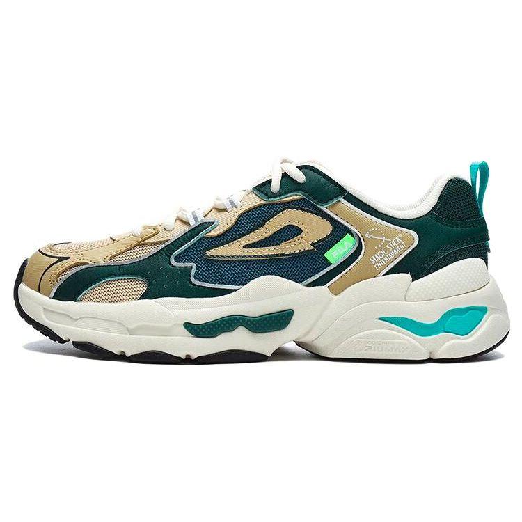Fila Y2K X Ms Fabric Synthetic Leather Retro Running Low Top Lifestyle Shoes Women Sneaker Blue Green Brown F12W312122FTA