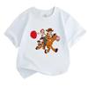 Cartoon Cowboy Adventure Print Kids Boys Girls 100% Cotton Crew Neck Short Sleeve T Shirt Cute Ride Horse Funny Casual Soft Breathable Summer Tee Top