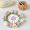 Heat Resistant Crochet Coasters Handwoven Coffee Table Cupmat Rose Placemat  Mother's Day Gift