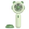 (Avocado Green) 1117A Mini Handheld Fan 3 Speeds Adjustable Summer Cooling Fan with Base