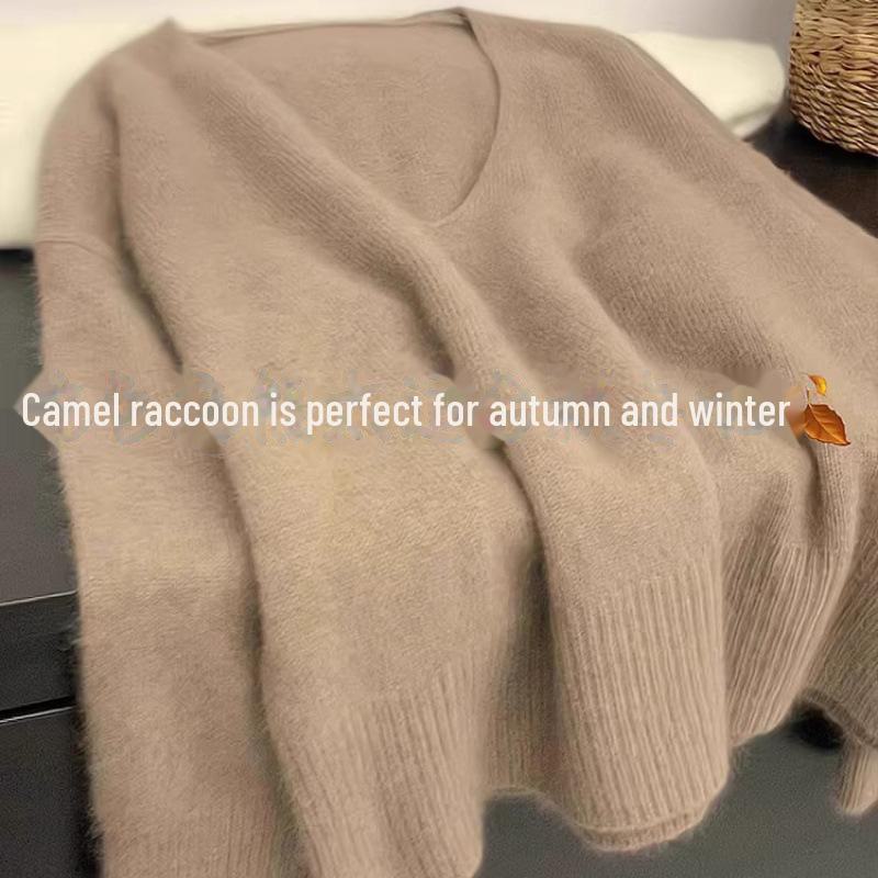 Koreanischer V-Ausschnitt Strickpullover - Lässig, Weich, Schichtweise Innenbekleidung