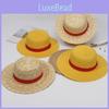 Chapéu de Palha de Praia Luffy One Piece Para Proteção UV Com Tecido Respirável Para Aventuras de Verão