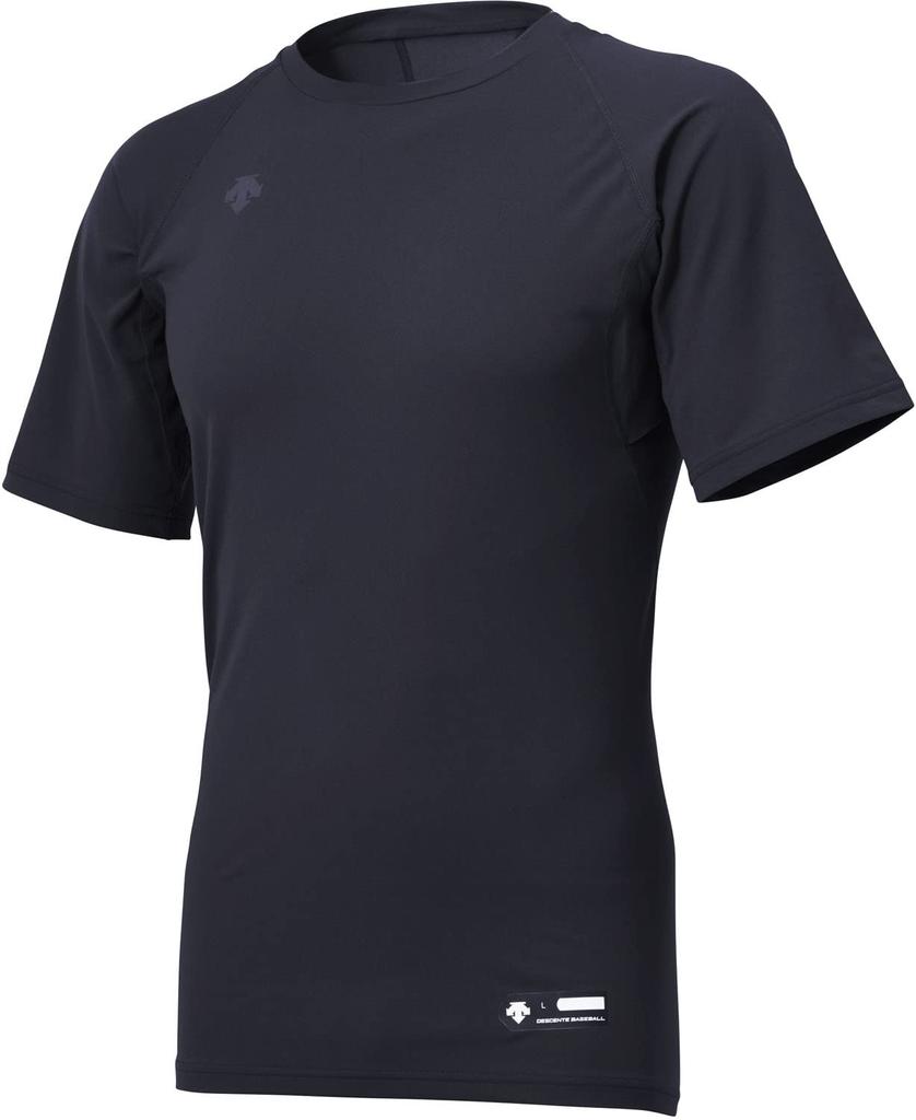 DESCENTE Baseball Round Short Navy STD-721B Men's Undershirt, Neck, Sleeve,