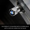 BABD1 For BMW New 4Pcs Car Wheel Tire Valve Caps Air Stem Covers Accessories For BMW E46 E90 E60 F10 E39 F30 E36 F20 E87 E90 E70 E91