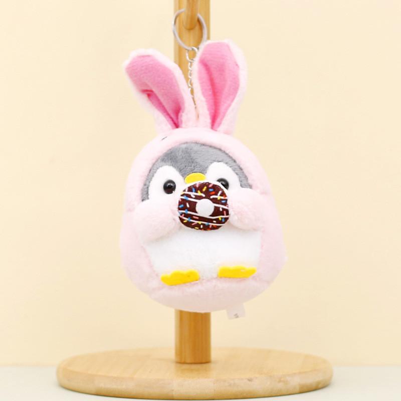 Adorable Transforming Penguin Plush Keychain With Short Plush Material And Cute Cartoon Look