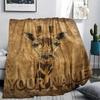 1PC Custom Name Giraffe Floral Name Art Patterned Flannel Blanket Suitable For All Seasons for Home Decor Warmth and Comfort Gifts Holiday Present_lx