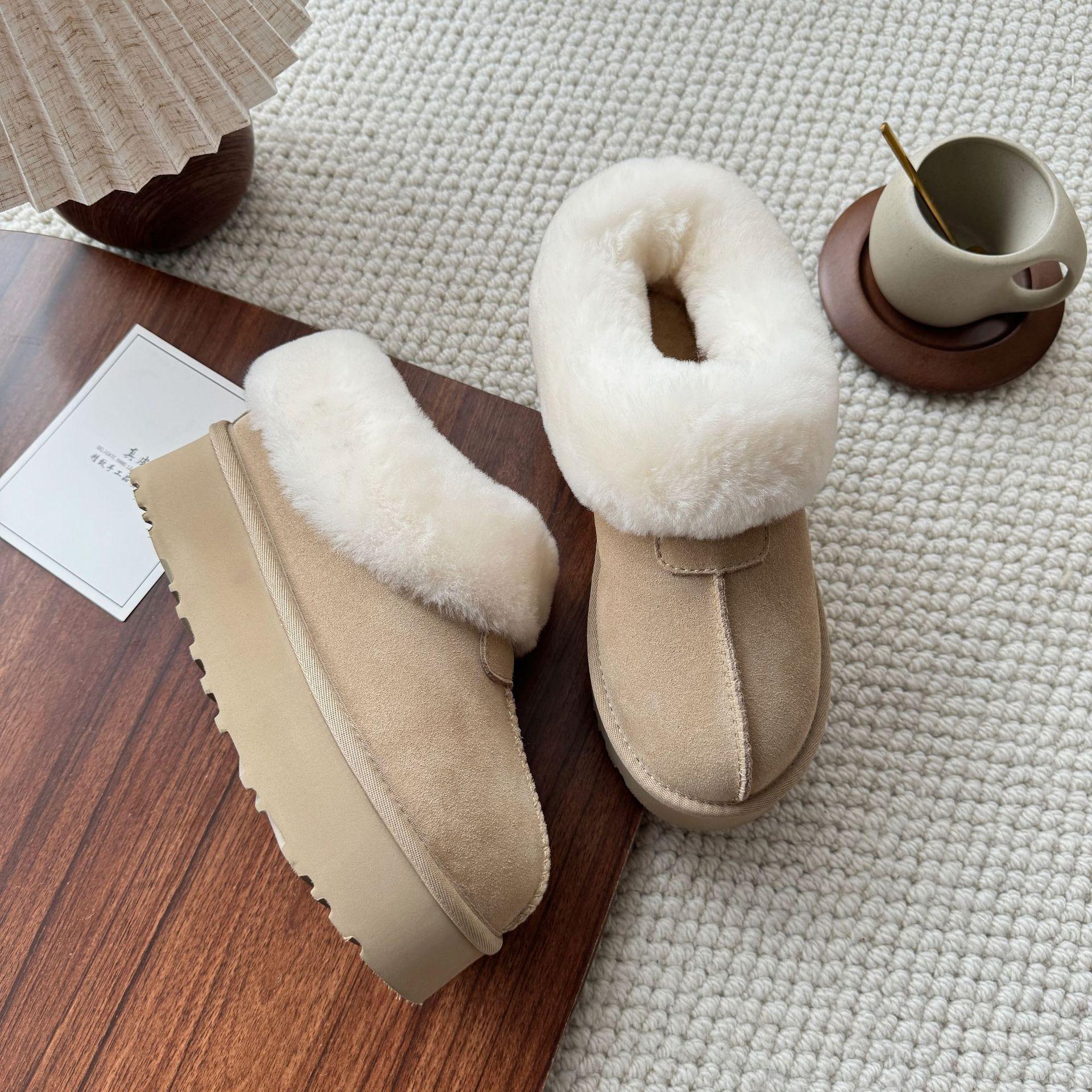 

Sangpo женские зимние ботинки Tazi специальный мех интегрированное увеличение высоты снежные хлопковые толстоподошвенные шерстяные бархатные неглубокие хлопковые туфли зима 40