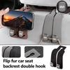 For Hyundai Car Seat Back Double Hook Suede Hook Auto Interior Accessories Azera GDI i10 i20 i30 i40 ix20 ix35 Sonata Santafe R3