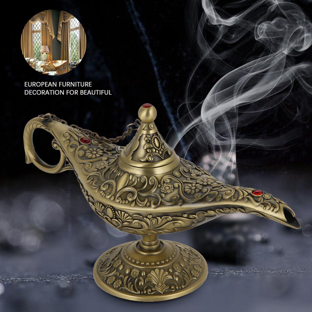 

Ретро Металлическая Сказочная Колдовская Лампа Джинна Домашний Чайник Масляная Лампа Украшение