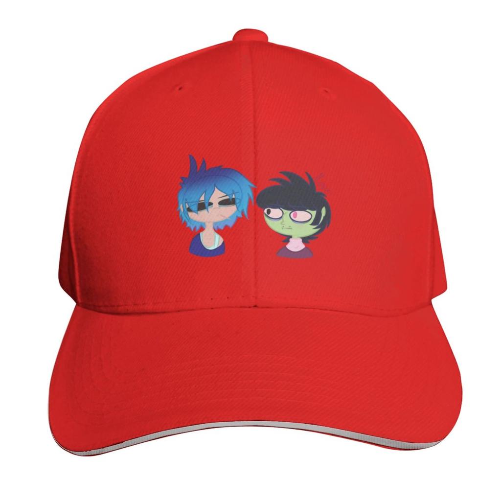 2D and Murdoc Scribble Baseball Cap Lightweight Packable Gift for Him Her Casual Daily Wear