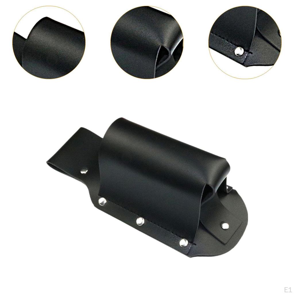 PU Leather Beer Holster Can Holder Gear Bottle for Men Drink Black