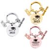 Stainless Steel Graduation Keychain Pendant - Gift Engraving Available