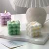 Rubik's Cube Aromatherapy Candle Mould Magic Cube Mousse Cake Mold 3D Cube Baking Mousse Silicone Cake Mold Candle Making