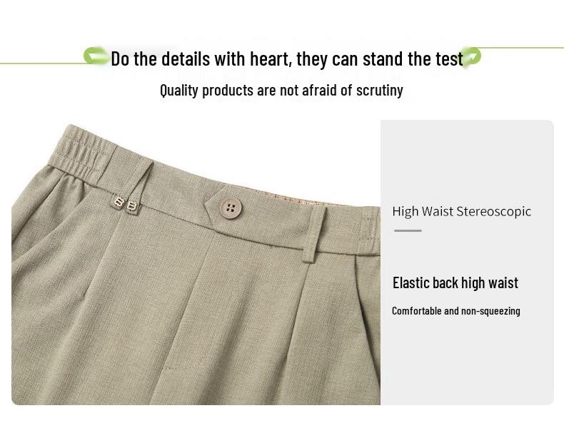 Women's High-Waist Slimming White Harem Pants - Summer 2024 Casual Nine-Point Trousers