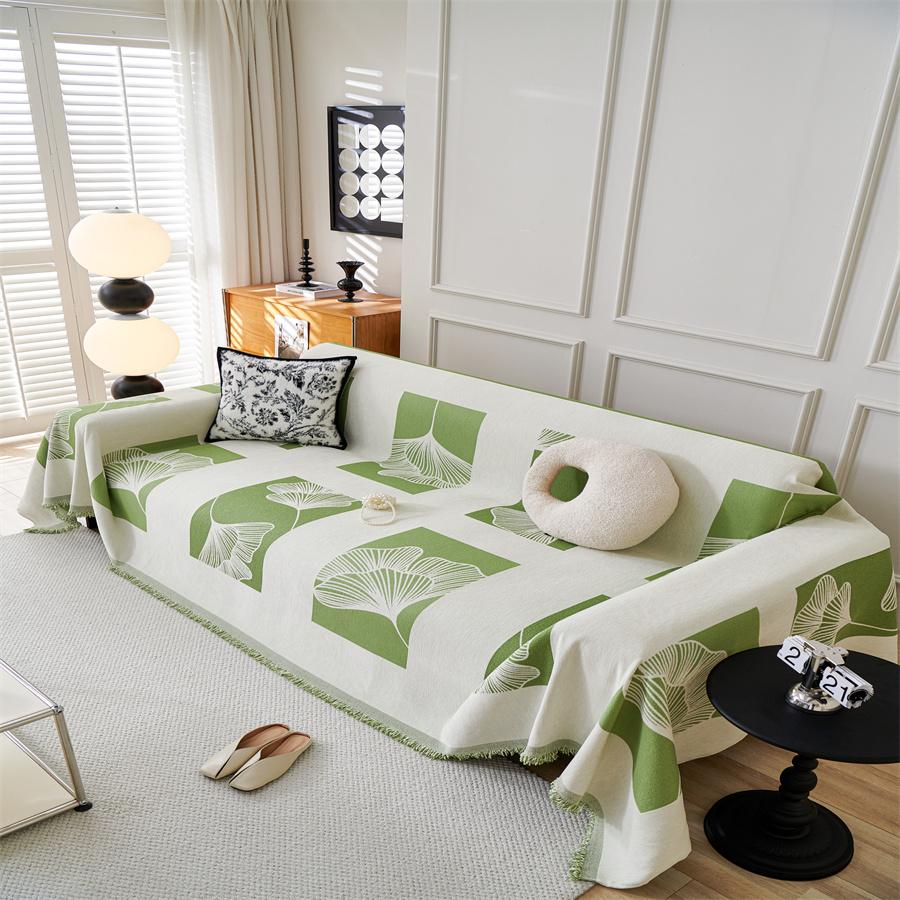 New Arrival Sofa Towel New Chinese Style Green Bamboo Sofa Cover Universal Set Four Seasons Universal Breathable Sofa Cover