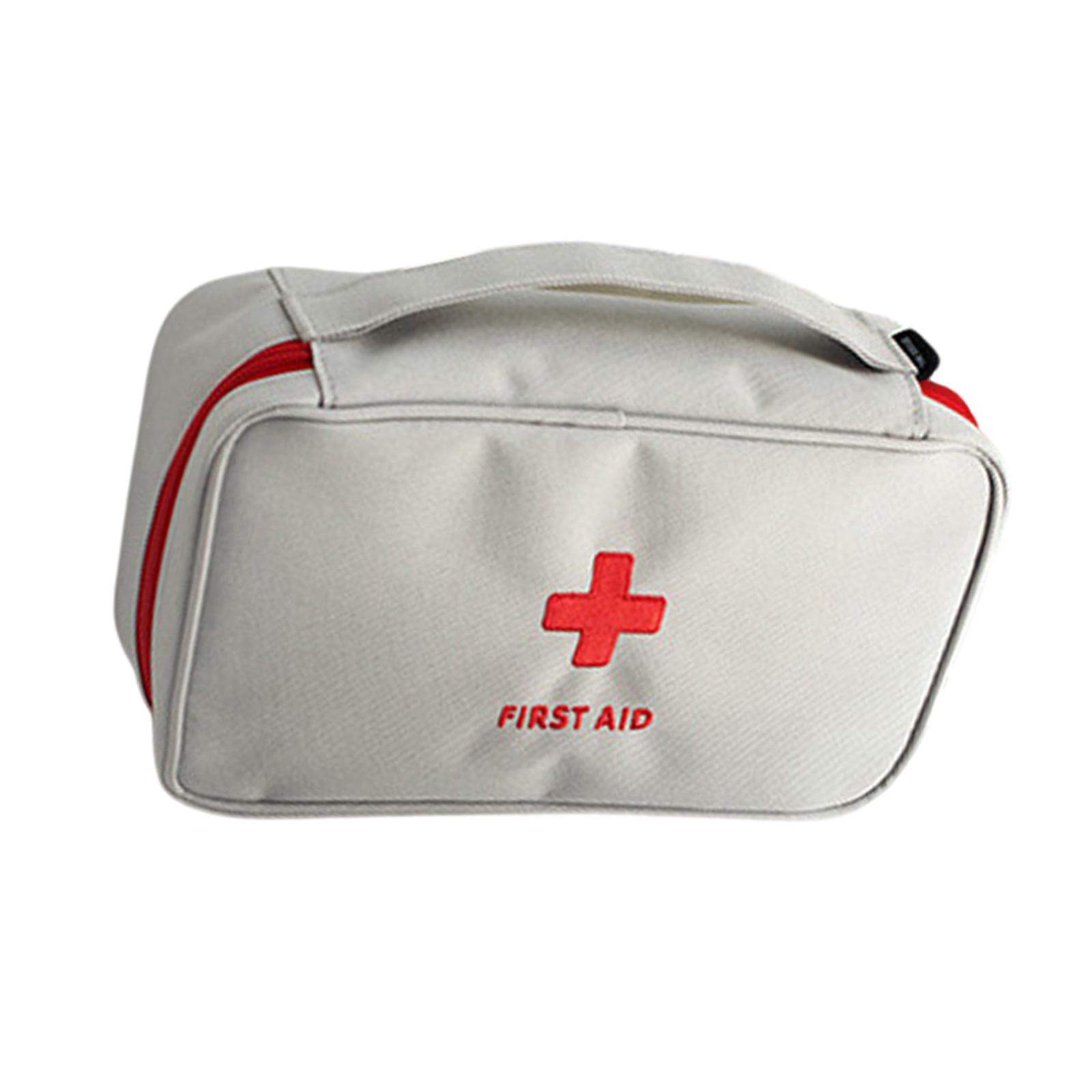 

Сумка для оказания первой помощи при чрезвычайных ситуациях большой вместимости, удобный органайзер для травм для активного отдыха, кемпинга, велоспорта, путешествий, походов серый