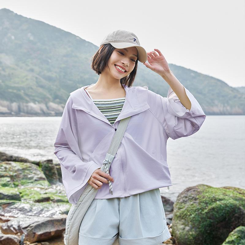 Women’s Fashion Seamless Sun Protection Jacket High-End Outdoor UV Coat Loose Oversized Lightweight Sunscreen Top