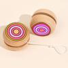2pcs Wooden Circular Yo-Yo Balls - Multi-Piece Set for Physical Exercise, Party Games & Hobby Collections Christmas Gifts ZSY