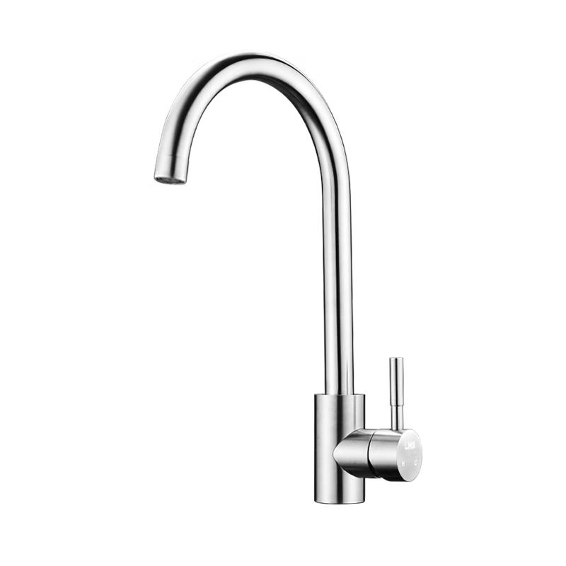 Oulin SUS304 Stainless Steel High Arc Kitchen Faucet