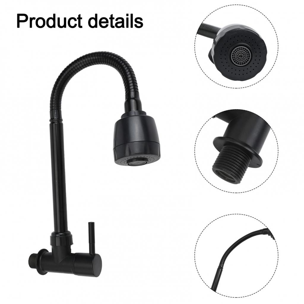 Wall Mounted Faucet Designed for Efficient Cleaning In the Kitchen