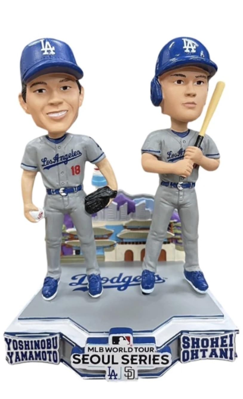 

[MLB Official] FOCO Shohei Ohtani & Yoshinobu Yamamoto Bobblehead Dodgers 2024 Korea Opening Game Merchandise Figure-Style Yoshinobu [Limited Edition]