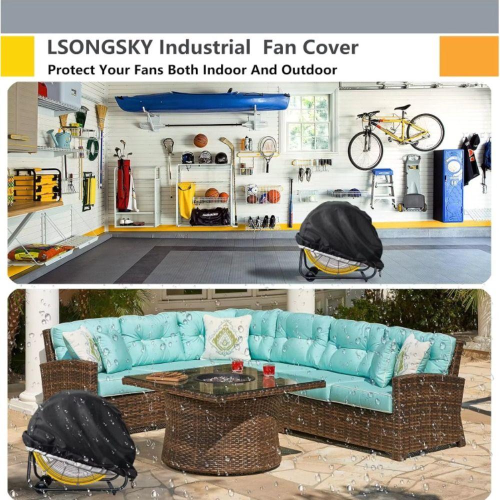 Oxford Cloth Fan Cover Foldable Fan Protective Case Durable Fan Dust Cover Industrial Fan