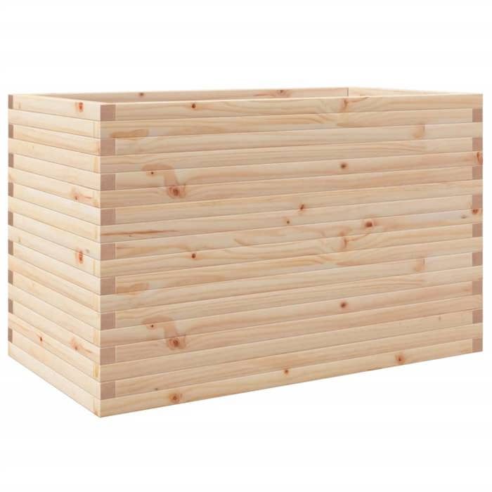 VidaXL Jardinière 110x60x68,5 cm bois de pin massif, jardinière d'extérieur, bac à fleurs, bac à tomates, jardinière de 3282504