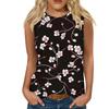 Blumenmuster 3D-Druck Tanktops Damen Sommer O-Ausschnitt Lässige Weste Schulterfrei Y2k Elegant Ärmelloses Top Camisole Damenbekleidung
