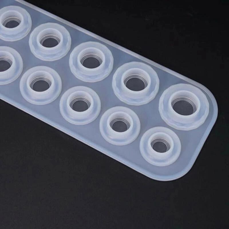 14 Hole Rings Mold Collection Handmade DIY Making Ring Jewelry Silicone Mold Crystal Epoxy Mould Epoxy Resin for Jewelry Making