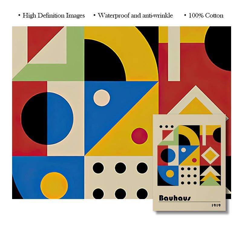 Abstract Bauhaus Geometric Lines Posters and Prints Nordic Japan Wall Art Canvas Painting Modern Pictures for Living Room Decor