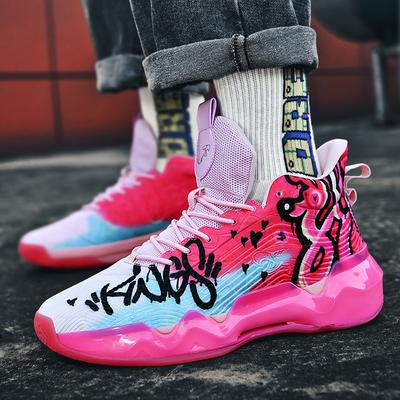 Fashion Men's Basketball Shoes Cushioned Sneakers Personalized Design Train Athletes High Quality Sports Shoes Night Light Sneakers 45