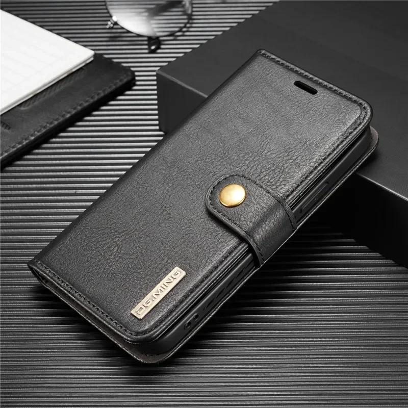 Detachable Magnetic Leather Phone Case for IPhone 15 12 13 11 14 Pro Max XS XR X SE  8 7 Plus Wallet Card Holder Cover Coque