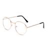 Retro Glasses Frame Harajuku Metal Round Flat Mirror Men and Women Literary Round Frame Decoration