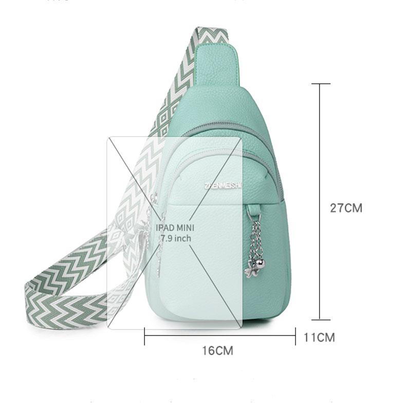 Women Bag Fashion Ladies Daily Chest Bag One Shoulder Crossbody Bag Girls Small Short Trip Travel Carry Bags Simple Messenger
