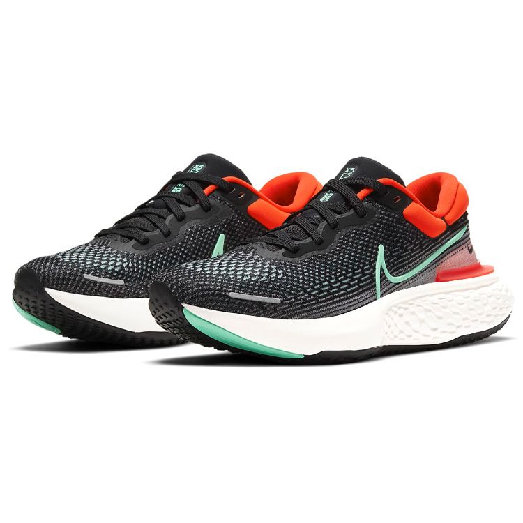 Nike ZoomX Invincible Run Flyknit Black Chile Red Men Sneakers Green-Glow CT2228-002